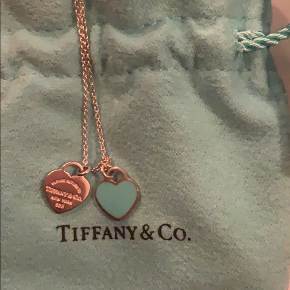 Tiffany & Co. Jewelry - Authentic Tiffany & Co. double heart pendant